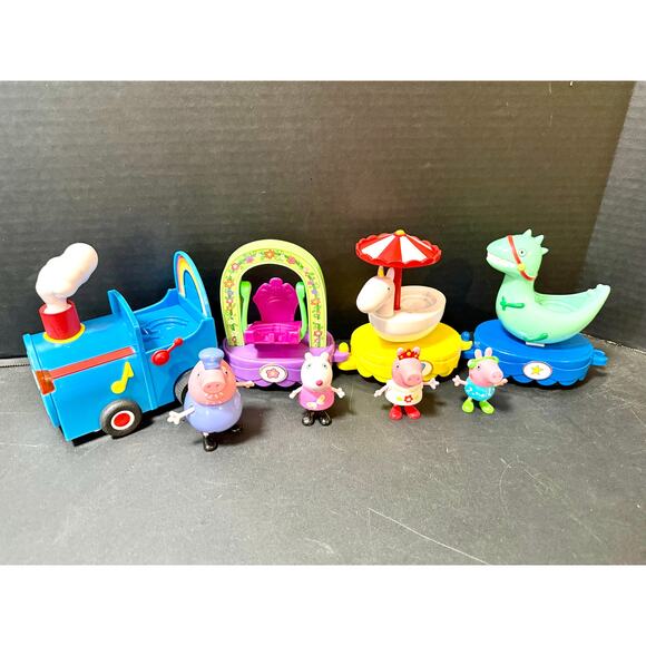 Peppa Pig Peppa's Magical Parade Playset 4 Figures train NO sound NO movement - Picture 1 of 7